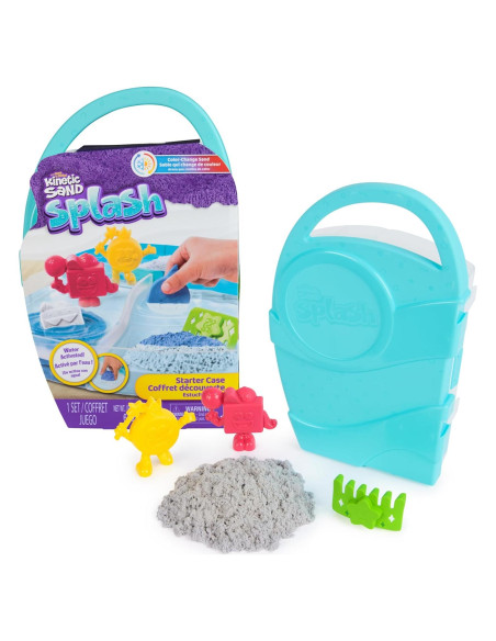 Kinetic Sand Splash 170g - Estuche Inicio con 3 Moldes Kinetic Sand Splash 170g - Estuche Inicio con 3 Moldes