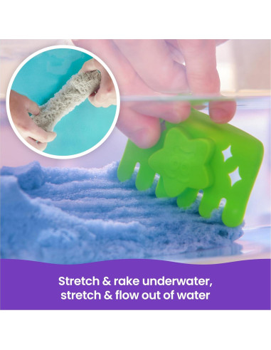 Kinetic Sand Splash 170g - Estuche Inicio con 3 Moldes