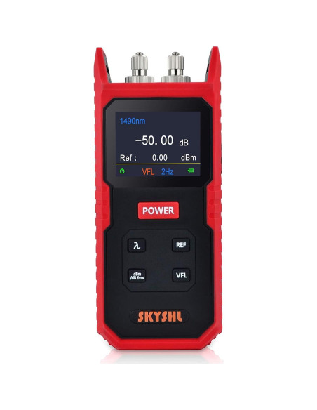 Medidor de Potencia Óptica Portátil SKYSHL SS101PVC 800-1700nm Medidor de Potencia Óptica Portátil SKYSHL SS101PVC 800-1700nm