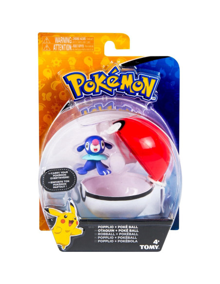 Pokémon Clip n Carry Poké Ball TOMY con figura Pikachu 5 cm Pokémon Clip n Carry Poké Ball TOMY con figura Pikachu 5 cm