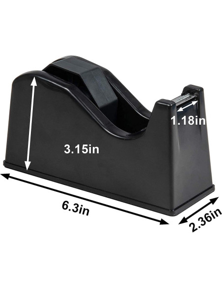 Dispensador de Cinta de Escritorio iHomeCooker Negro 1" y 3" Dispensador de Cinta de Escritorio iHomeCooker Negro 1" y 3"
