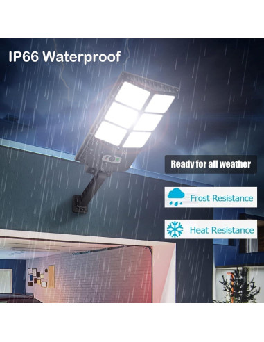 Luces Solares LED 150W GORLDE 8000LM con Sensor y Control Remoto