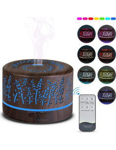 Difusor de Aromaterapia YONGYAO 500ml Ultrasónico Gris 2