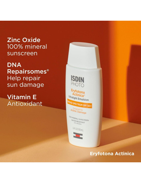 Protector Solar Mineral ISDIN Eryfotona Actinica SPF 50+ 100ml Protector Solar Mineral ISDIN Eryfotona Actinica SPF 50+ 100ml