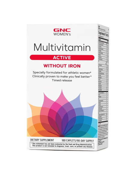Multivitamina Activa para Mujeres GNC Sin Hierro 180 Tabletas Multivitamina Activa para Mujeres GNC Sin Hierro 180 Tabletas