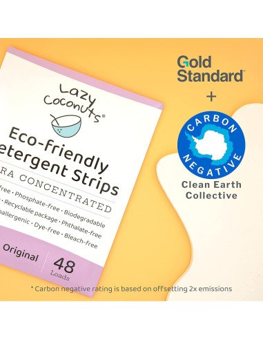 Detergente Ecológico en Tiras Lazy Coconuts - 48 Unidades Sin Fragancia