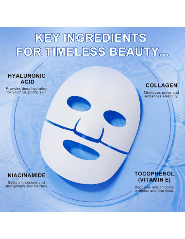 Mascarilla Facial de Colágeno Yecuce 12 Pack Hidratante