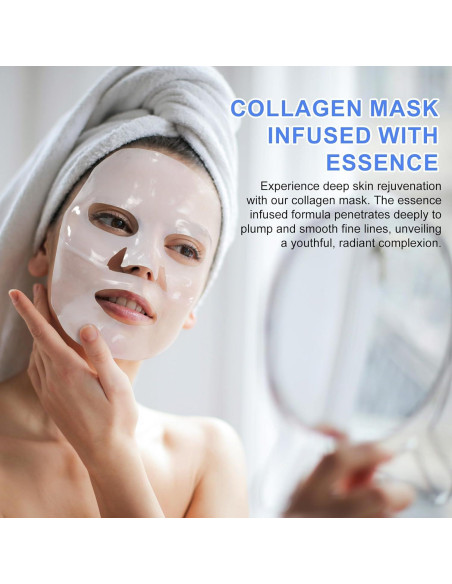 Mascarilla Facial de Colágeno Yecuce 12 Pack Hidratante Mascarilla Facial de Colágeno Yecuce 12 Pack Hidratante