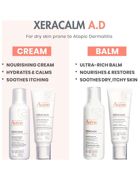 Crema Lipídica Reconstituyente Avne XeraCalm A.D 190g - Sin Conservantes Crema Lipídica Reconstituyente Avne XeraCalm A.D 190g - Sin Conservantes