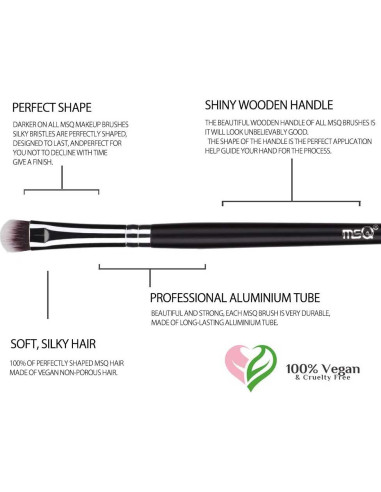 Juego de Brochas de Maquillaje para Ojos MSQ 4 Piezas