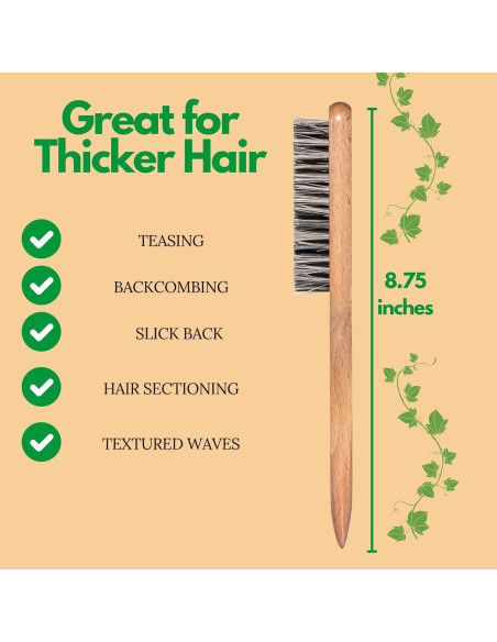 Cepillo de Cerdas Duras GranNaturals para Cabello Grueso y Rizado Cepillo de Cerdas Duras GranNaturals para Cabello Grueso y Rizado