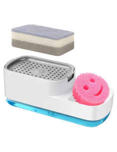 Dispensador de Jabón ZIZAISM para Platos con Soporte Esponja