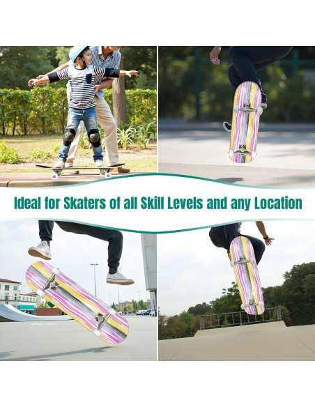 Patineta Completa UHMLTCRBOD 31" x 8" 7 Capas Arce Doble Kick Patineta Completa UHMLTCRBOD 31" x 8" 7 Capas Arce Doble Kick