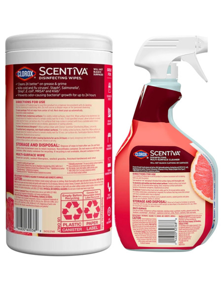 Limpiador Desinfectante Multi-Superficie Clorox 0.95L + Toallitas 75u Limpiador Desinfectante Multi-Superficie Clorox 0.95L + Toallitas 75u