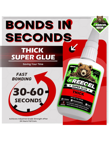 Pegamento Super Espeso GREEGEL 28.35 g Cianoacrilato CA