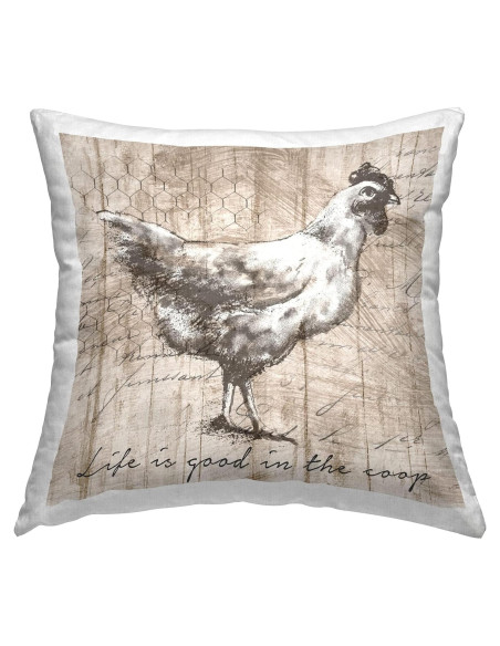 Almohada decorativa Stupell Industries 45x45 cm Poliéster Beige Almohada decorativa Stupell Industries 45x45 cm Poliéster Beige