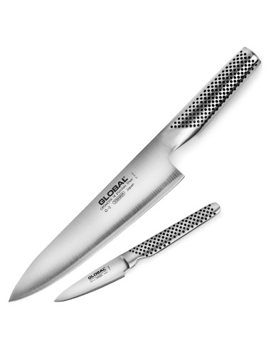 Set de Cuchillos Global: Chef 20 cm y Pelar 7.6 cm