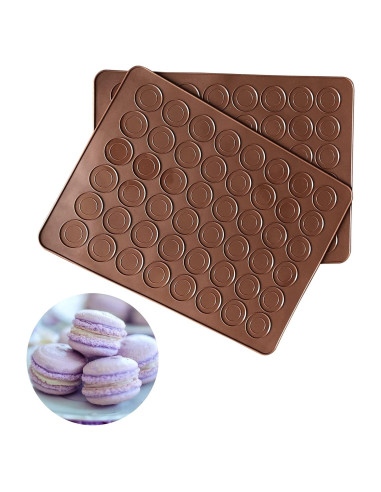 Tapetes de Silicona AkingShop para Macarons 48 Capacidad