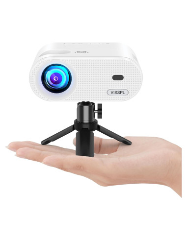 Mini Proyector VISSPL 1080P Portátil con Trípode