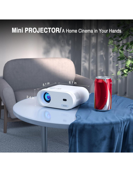Mini Proyector VISSPL 1080P Portátil con Trípode Mini Proyector VISSPL 1080P Portátil con Trípode