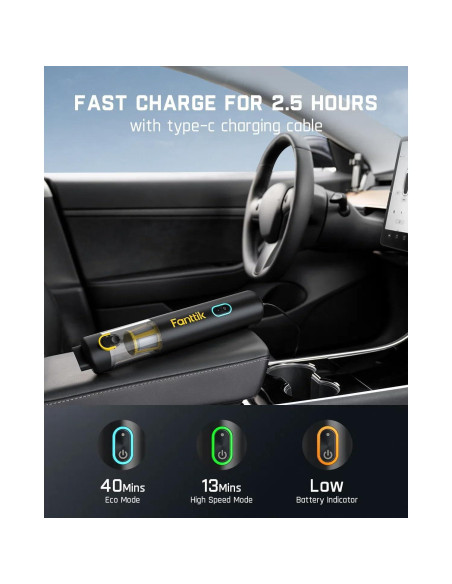 Aspiradora de Coche Fanttik V8 Apex 4-en-1 Inalámbrica Aspiradora de Coche Fanttik V8 Apex 4-en-1 Inalámbrica
