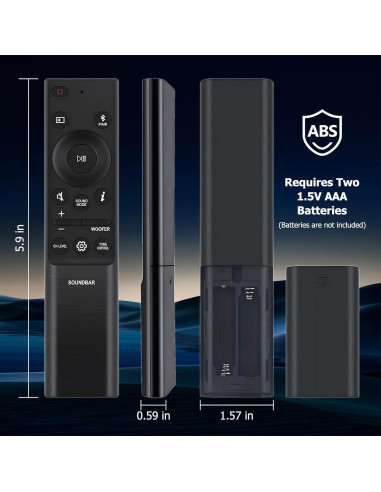 Control Remoto Reemplazo Samsung AH81-15047A para Barra de Sonido