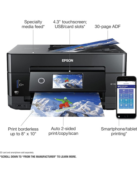 Impresora Multifuncional Epson Expression Premium XP-7100 Renovada Impresora Multifuncional Epson Expression Premium XP-7100 Renovada