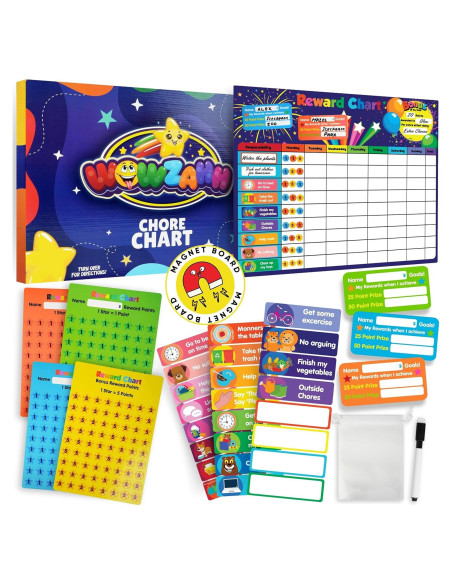 Tabla de Tareas Magnética para Niños Wowzahh - 42x32 cm Tabla de Tareas Magnética para Niños Wowzahh - 42x32 cm