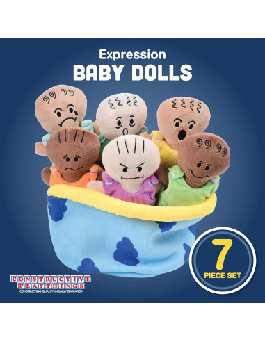 Set de 6 Muñecas de Peluche Constructive Playthings para Aprendizaje Emocional