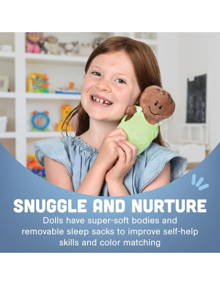Set de 6 Muñecas de Peluche Constructive Playthings para Aprendizaje Emocional Set de 6 Muñecas de Peluche Constructive Playthings para Aprendizaje Emocional