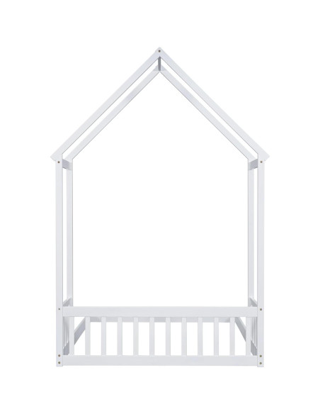 Cama Casa Completa Zyerch de Madera para Niños Blanca Cama Casa Completa Zyerch de Madera para Niños Blanca