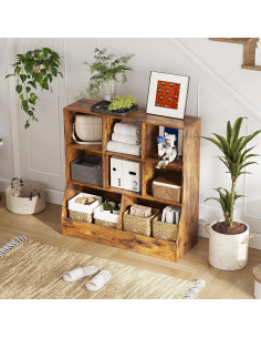 Organizador de Juguetes DINZI LVJ 3 Niveles 100 cm Marrón Rústico 2