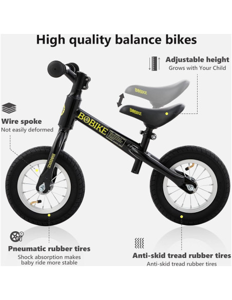Bicicleta de Equilibrio Bobike NHY para Niños 18 Meses a 4 Años Bicicleta de Equilibrio Bobike NHY para Niños 18 Meses a 4 Años