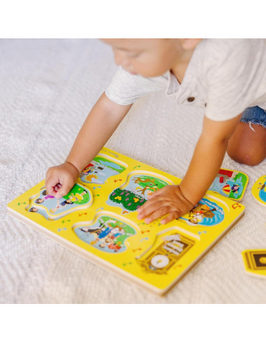 Rompecabezas de Sonido Infantil Melissa & Doug - 8 Piezas