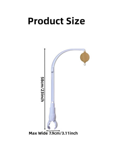 Soporte de Campana de Cuna Urvoo 58CM con Caja Musical