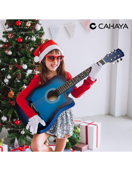 Guitarra Acústica CAHAYA 38" Cutaway Todo Madera Kit Inicio Guitarra Acústica CAHAYA 38" Cutaway Todo Madera Kit Inicio