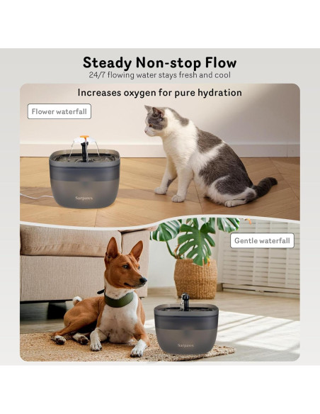 Dispensador Automático de Comida Sarpaws 3L para Gatos y Perros Dispensador Automático de Comida Sarpaws 3L para Gatos y Perros