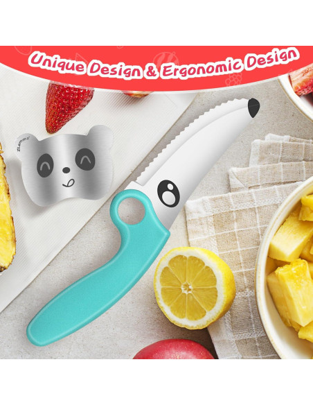 Cuchillo para Niños ZLemma Azul 20.32 cm con Protector de Dedos Cuchillo para Niños ZLemma Azul 20.32 cm con Protector de Dedos