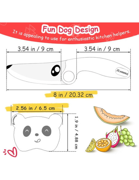 Cuchillo para Niños ZLemma Azul 20.32 cm con Protector de Dedos Cuchillo para Niños ZLemma Azul 20.32 cm con Protector de Dedos