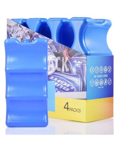 Set de 4 Paquetes de Hielo Reutilizables Cool Ice 600g