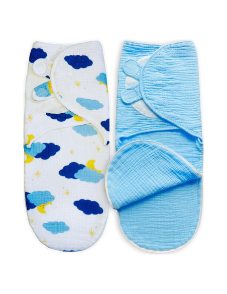Sacos de Dormir Swaddle Lovilli Co - 2 Unidades Algodón 3-6 Meses Sacos de Dormir Swaddle Lovilli Co - 2 Unidades Algodón 3-6 Meses