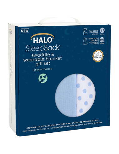 Set de Regalo HALO Sleepsack Swaddle 3-6 Meses y Manta 6-12 Meses