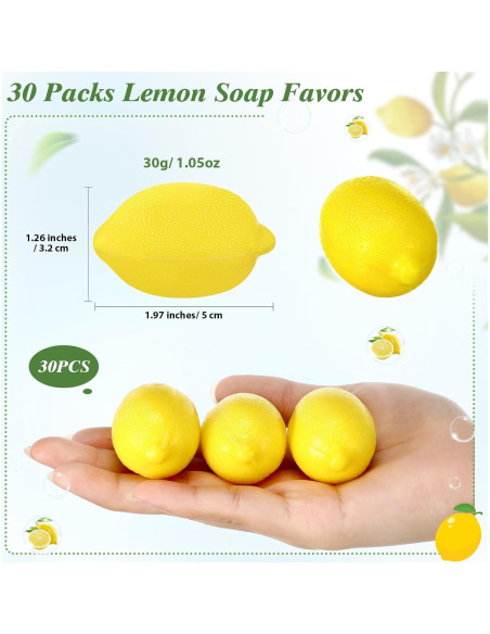 30 Jabones de Limón Dansib para Baby Shower y Regalos 30 Jabones de Limón Dansib para Baby Shower y Regalos
