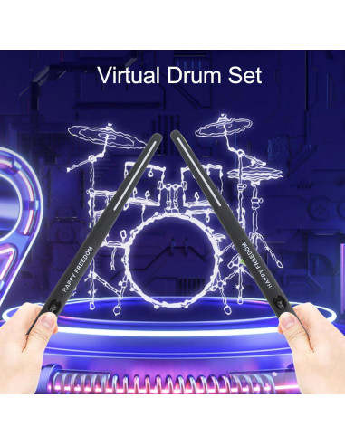 Juego de Batería Virtual Yunir Portátil con Detección 3D