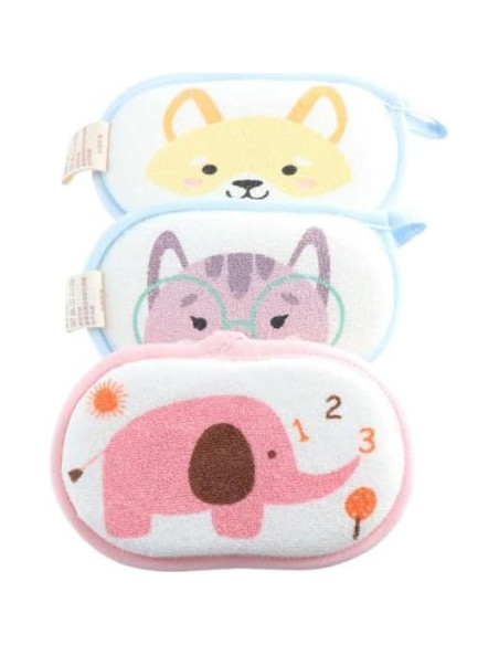 Esponja de Baño para Bebé Pokinge 6 Piezas Suave y Colorida Esponja de Baño para Bebé Pokinge 6 Piezas Suave y Colorida