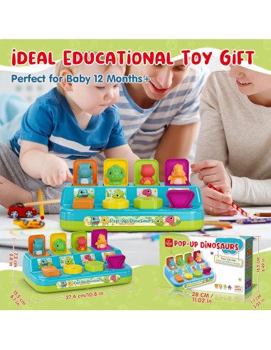Juguete Educativo Pop Up Dinosaurio Lehoo Castle 27.94x16.51cm
