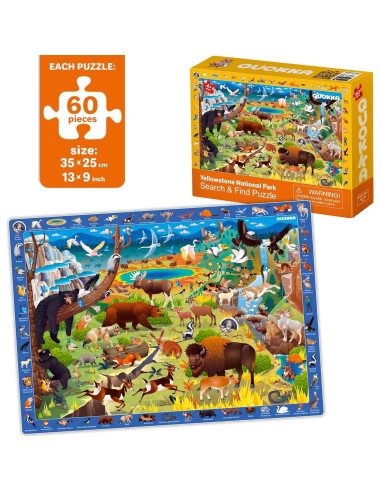 Juegos de Mesa Educativos QUOKKA + 4 Rompecabezas 60 Piezas