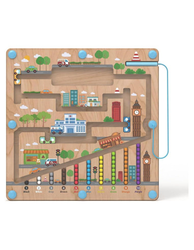 Tablero Laberinto Magnético Letoiz 30x29cm para Niños 3-5 Años