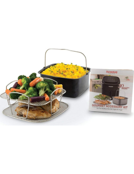 Accesorios Freidora de Aire Nuwave PAN 6QT - Bandeja y Rejilla Accesorios Freidora de Aire Nuwave PAN 6QT - Bandeja y Rejilla