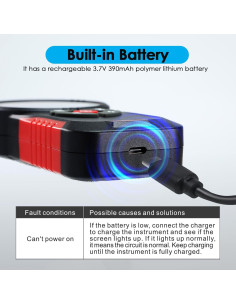 Escáner de Pared JuviPerpric STD-497 Recargable LCD HD 2